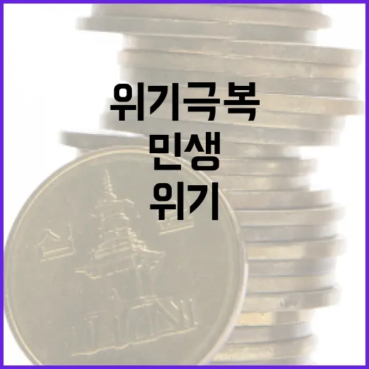 민생 버팀목 2조8000억 투입, 위기 극복 집중