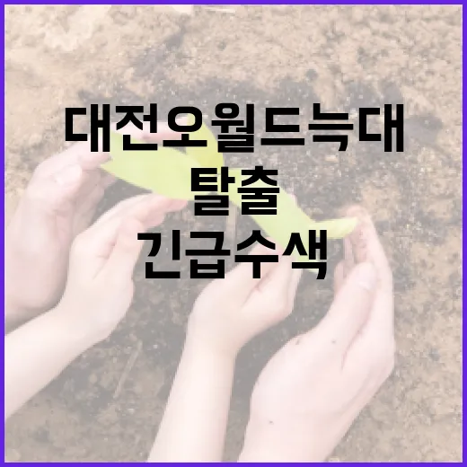 대전오월드 늑대 탈출 긴급 수색