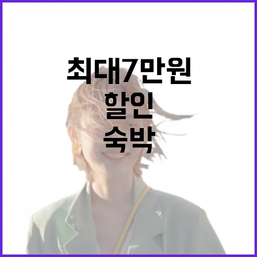 4월 국내여행, 최대 7만원 숙박 할인 찬스