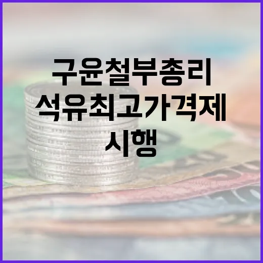 구윤철 부총리 3차 석유 최고가격제 10일부터 시행