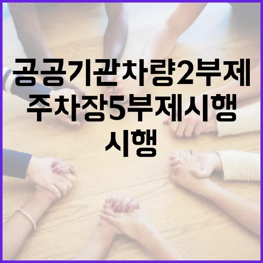 울산 공공기관 차량 2부제·주차장 5부제 시행