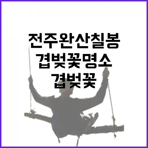 전주 완산칠봉 겹벚꽃 명소 봄 산책