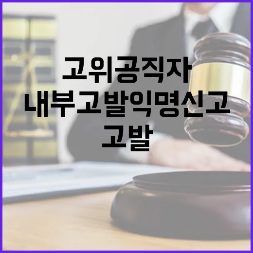 고위공직자 내부고발 익명신고센터 출범