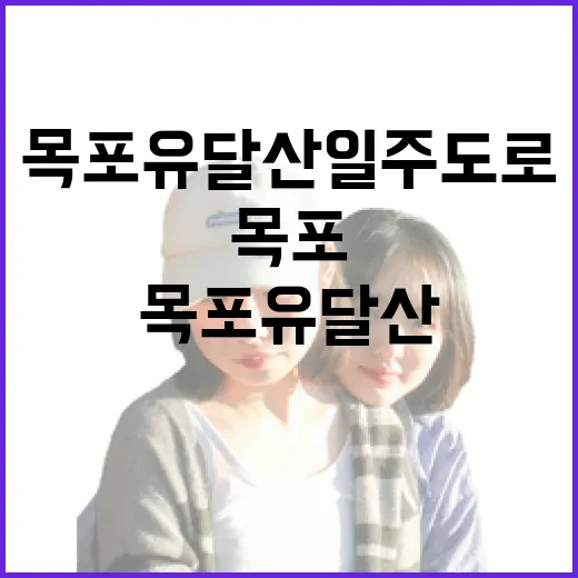 목포 유달산 일주도로 봄 풍경 만끽