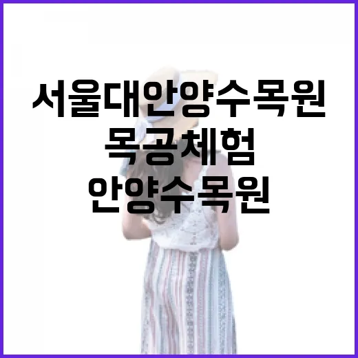 서울대 안양수목원 무료 목공 체험 봄나들이