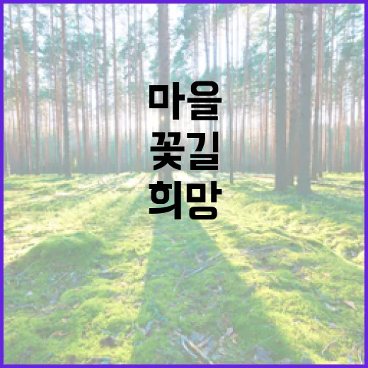 쓰레기장 꽃길로 변신, 마을 환경 새 희망