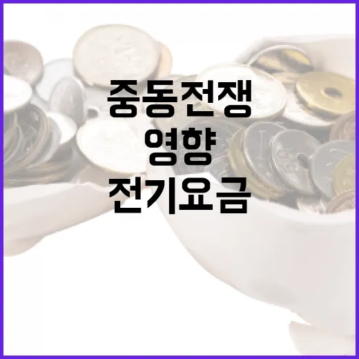 중동 전쟁과 전기요금, 현재 영향은 제한적