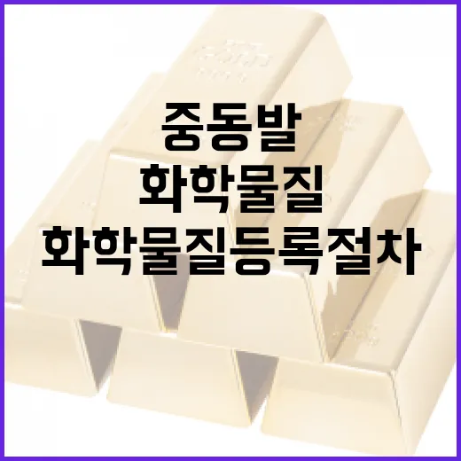 중동발 공급망 위기, 화학물질 등록절차 한시 완화