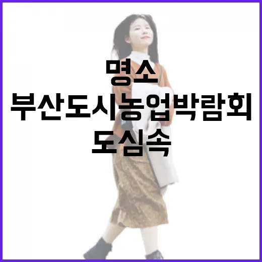 부산도시농업박람회, 도심 속 자연 힐링 명소