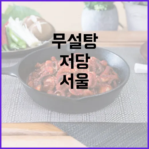 서울 건강빵, 무설탕 저당 디저트 신세계