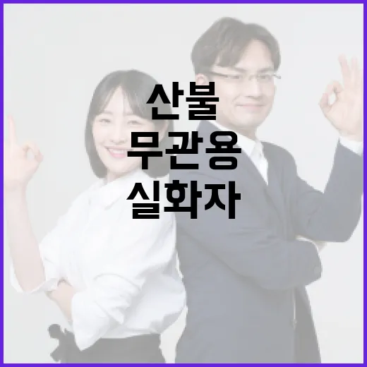 산불 실화자 무관용 징역 강화