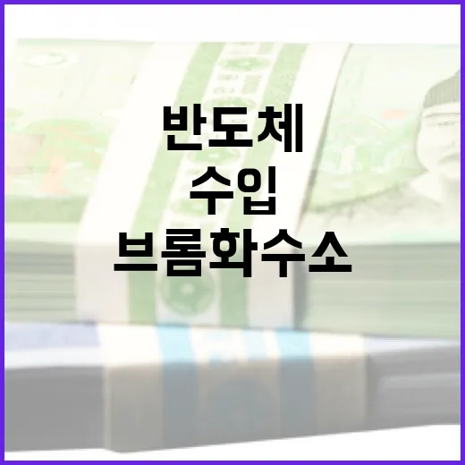 반도체 소재 브롬화수소 수입 실태 바로잡기