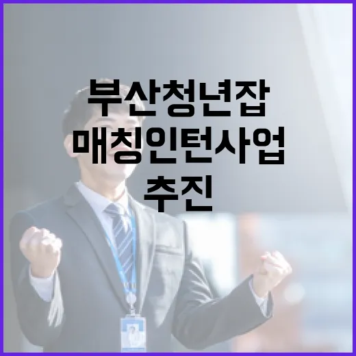 부산청년 잡매칭 인턴사업 본격 추진