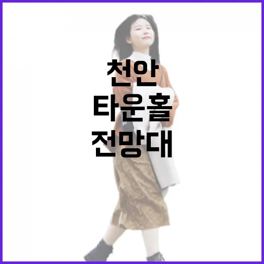 천안 무료 전망대, 타운홀의 매력