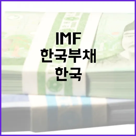 IMF, 한국 부채 수준 선진국 대비 낮다