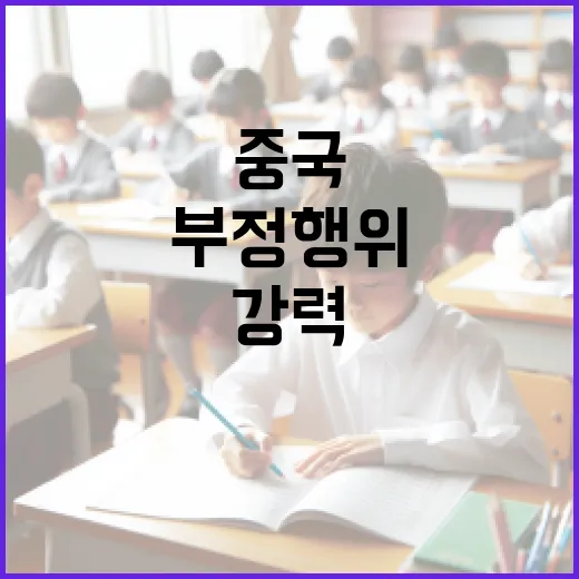 중국 브로커 토픽 부정행위 강력 대응