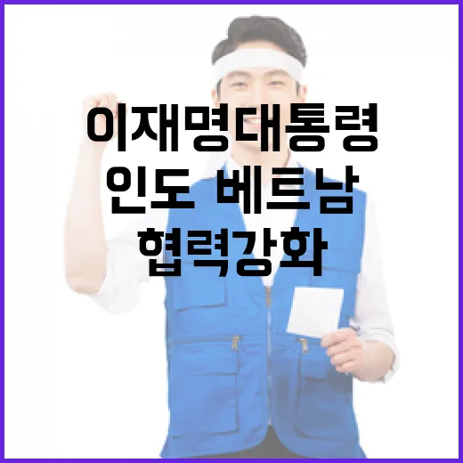 이재명 대통령, 인도·베트남과 전략적 협력 강화