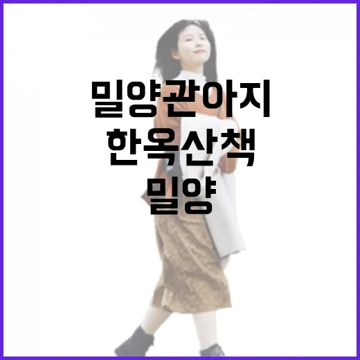 밀양 관아지, 도심 속 한옥 산책 명소