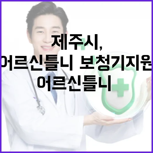 제주시, 어르신 틀니·보청기 지원 확대