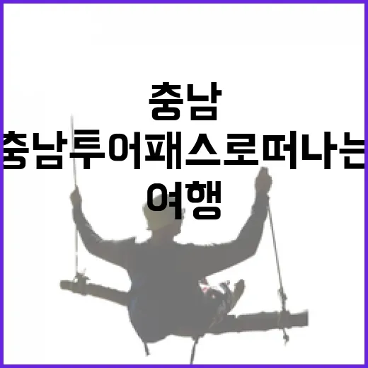 충남투어패스로 떠나는 스트레스 없는 여행