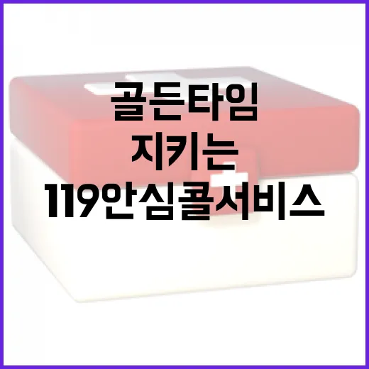 골든타임 지키는 119안심콜 서비스