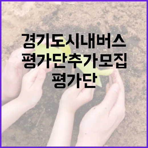 경기도 시내버스 평가단 추가 모집