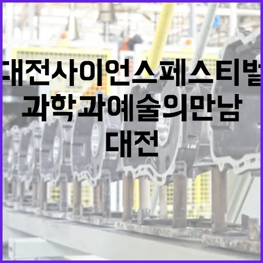 대전 사이언스페스티벌, 과학과 예술의 만남 현장
