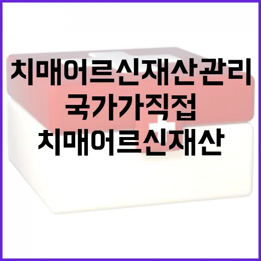 치매 어르신 재산관리 국가가 직접 나선다