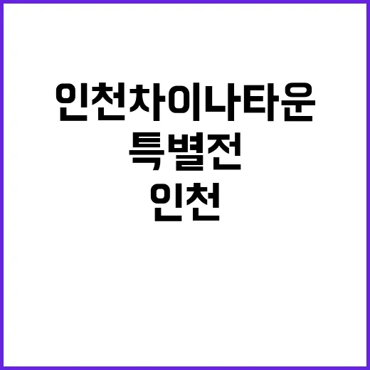 인천 차이나타운 특…