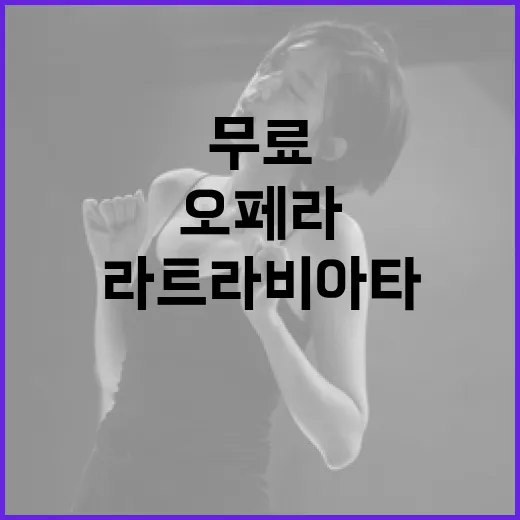 여의도 한강공원서 펼쳐지는 무료 야외오페라 라 트라비아타