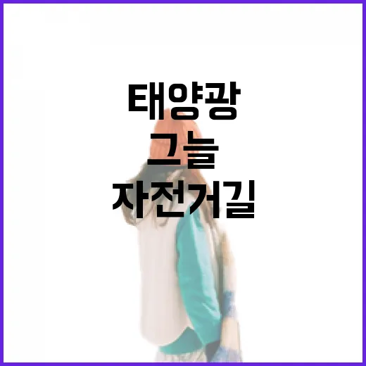 그늘과 태양광이 만든 시흥 자전거길