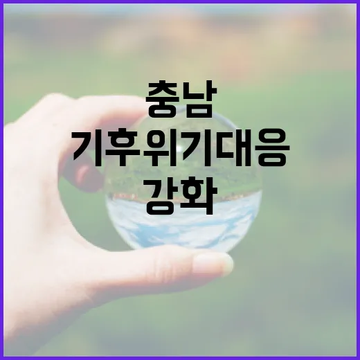 충남, 기후위기 대응 정책 협력 강화