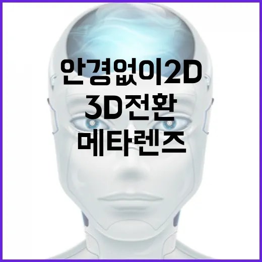 안경 없이 2D·3D 전환 가능한 메타렌즈 개발