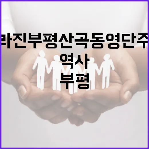 사라진 부평 산곡동 영단주택의 80년 역사