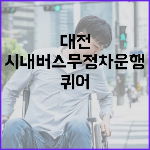 대전퀴어문화축제 시내버스 무정차 운행 안내