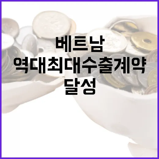 한국 기업, 베트남서 역대 최대 수출 계약 달성