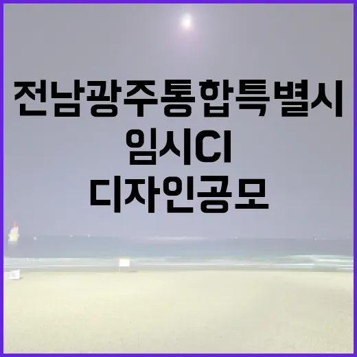전남광주 통합특별시 임시 CI 디자인 공모