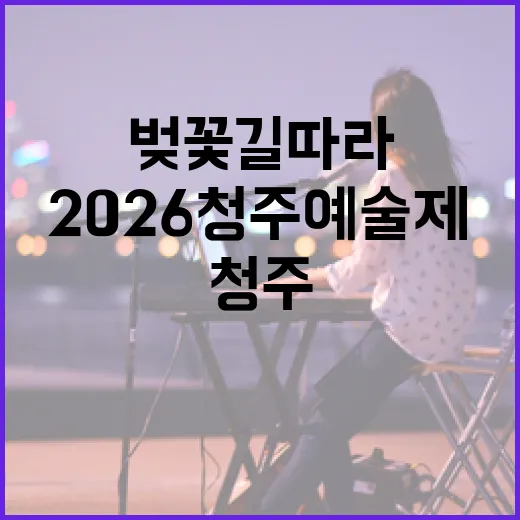 벚꽃길 따라 펼쳐진 2026 청주예술제