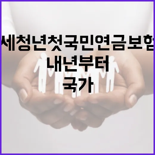 내년부터 18세 청년 첫 국민연금 보험료 국가 지원