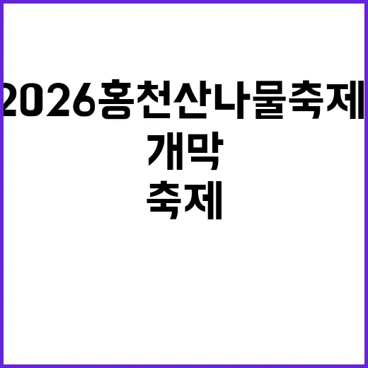 2026 홍천 산나…