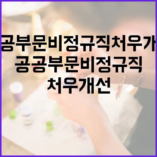 공공부문 비정규직 처우개선 정부 의지