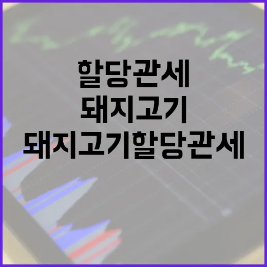 수입 돼지고기 할당관세 결정 아직 없어