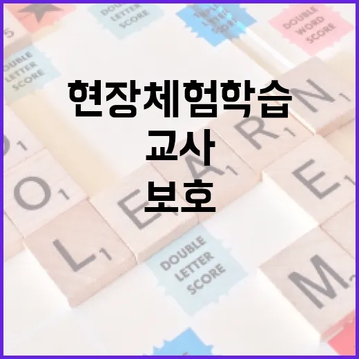 현장체험학습 교사 보호법 개정 논의 중