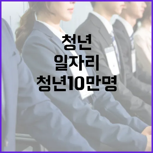 청년 10만명 일자리 지원 강화