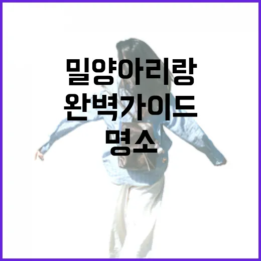 밀양 아리랑시장과 주변 명소 완벽 가이드