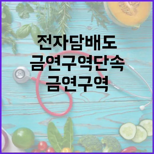 전자담배도 금연구역 단속 강화