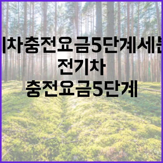 전기차 충전요금 5단계 세분화 시행