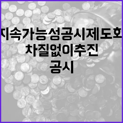 금융위, 지속가능성 공시 제도화 차질없이 추진