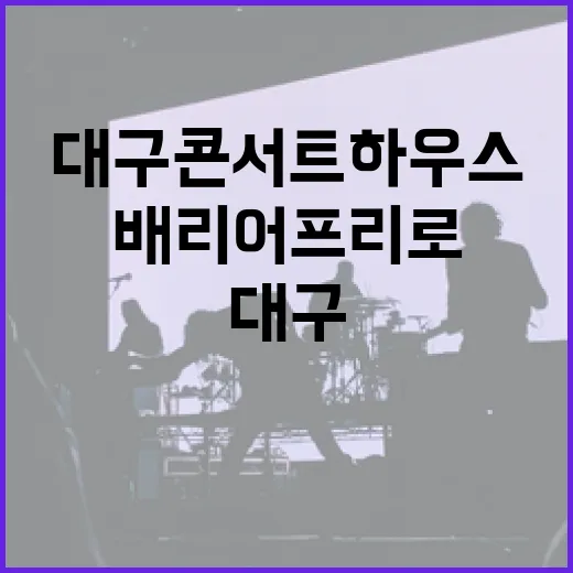 대구콘서트하우스, 배리어프리로 품격 높인 열린 예술 공간