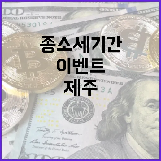 종소세 기간 제주 기부 이벤트